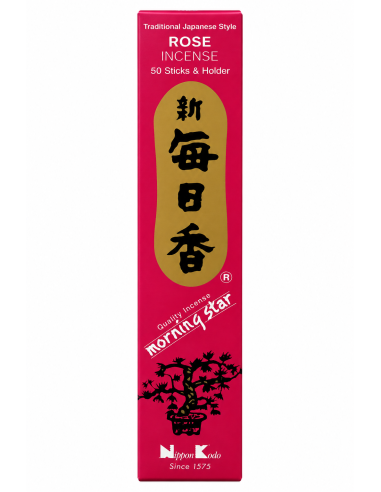 Encens Japonais MORNING STAR Rose - Profitez d'une ambiance apaisante et d'un parfum délicat