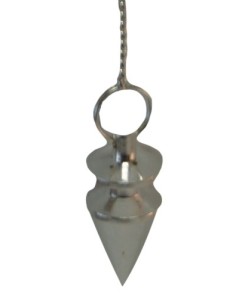 Photo de Pendule trigone en métal argenté - encens.business - Boutique ésotérique en ligne - vente de Pendule trigone en métal argenté