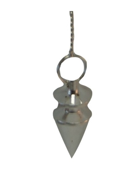 Photo de Pendule trigone en métal argenté - encens.business - Boutique ésotérique en ligne - vente de Pendule trigone en métal argenté