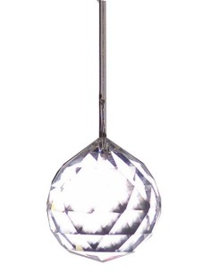 Photo de Suspension Boule à facettes transparente - encens.business - Boutique ésotérique en ligne - vente de Suspension Boule à facet