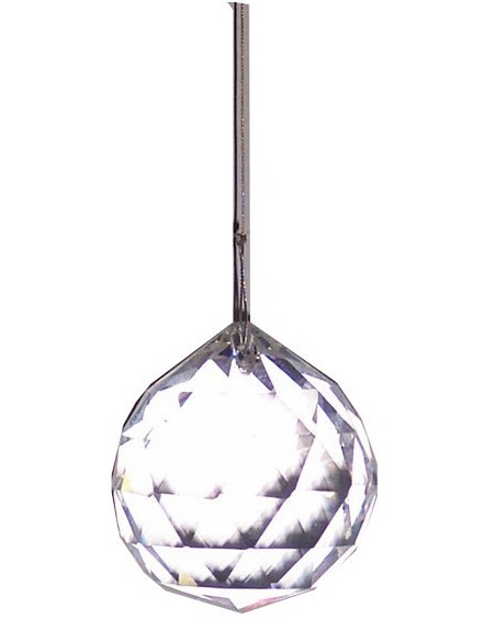 Photo de Suspension Boule à facettes transparente - encens.business - Boutique ésotérique en ligne - vente de Suspension Boule à facet