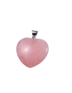 Photo de Pendentif coeur en quartz rose - encens.business - Boutique ésotérique en ligne - vente de Pendentif coeur en quartz rose