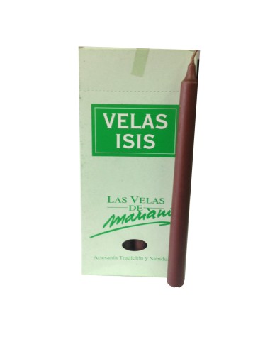 Photo de Velas Isis I marron fonçé - encens.business - Boutique ésotérique en ligne - vente de Velas Isis I marron fonçé