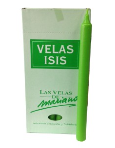 Photo de Velas Isis I vert fluo - encens.business - Boutique ésotérique en ligne - vente de Velas Isis I vert fluo
