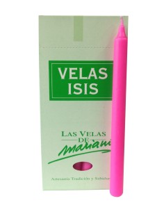 Photo de Velas Isis I rose fluo - encens.business - Boutique ésotérique en ligne - vente de Velas Isis I rose fluo