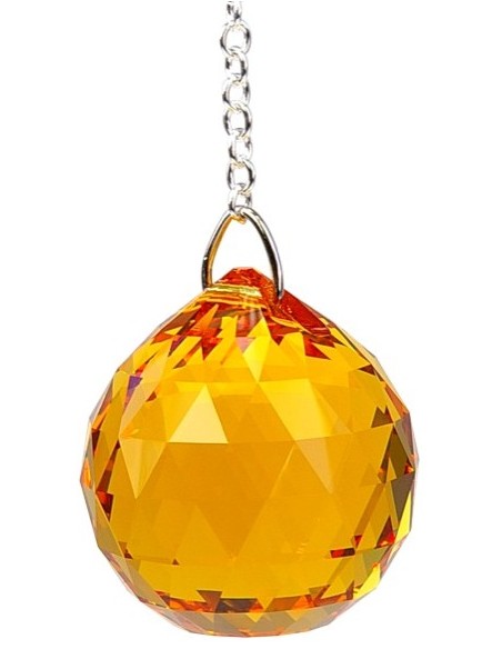 Photo de Suspension boule à facettes orange - encens.business - Boutique ésotérique en ligne - vente de Suspension boule à facettes or
