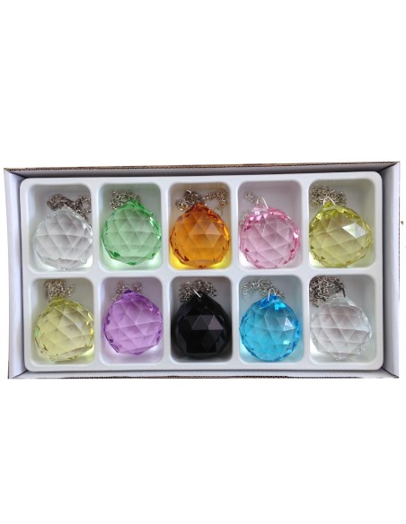 Photo de Coffret de 10 boules à facettes - encens.business - Boutique ésotérique en ligne - vente de Coffret de 10 boules à facettes
