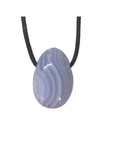 Photo de Pendentif percé en calcédoine - encens.business - Boutique ésotérique en ligne - vente de Pendentif percé en calcédoine