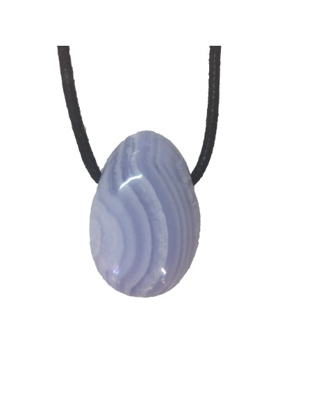 Photo de Pendentif percé en calcédoine - encens.business - Boutique ésotérique en ligne - vente de Pendentif percé en calcédoine
