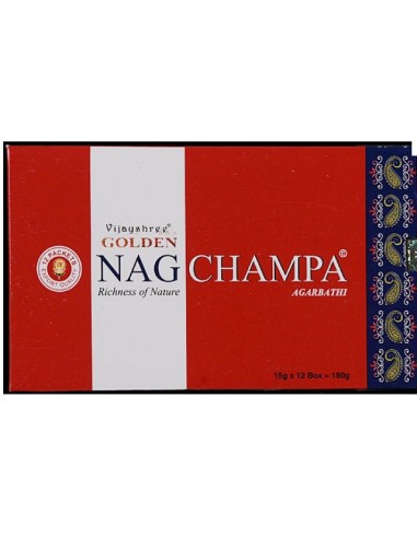 Photo de Boite d'encens 12 étuis de 15 grammes GOLDEN NAG CHAMPA - encens.business - Boutique ésotérique en ligne - vente de Boite d'e