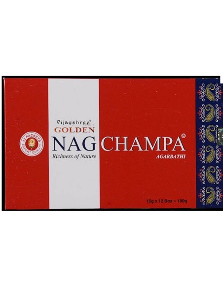 Photo de Boite d'encens 12 étuis de 15 grammes GOLDEN NAG CHAMPA - encens.business - Boutique ésotérique en ligne - vente de Boite d'e
