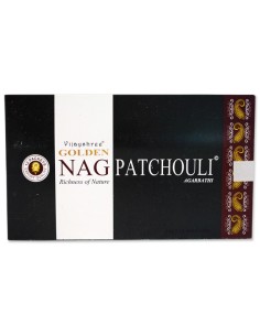 Photo de Boite d'encens 12 étuis de 15 grammes GOLDEN NAG PATCHOULI - encens.business - Boutique ésotérique en ligne - vente de Boite 