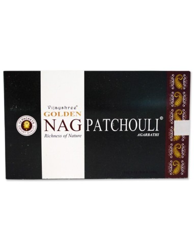 Photo de Boite d'encens 12 étuis de 15 grammes GOLDEN NAG PATCHOULI - encens.business - Boutique ésotérique en ligne - vente de Boite 