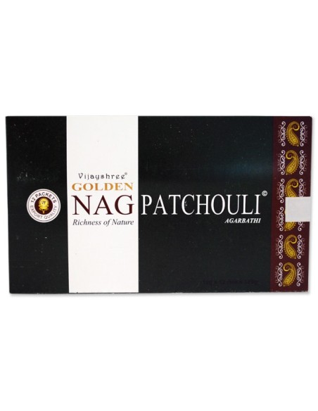 Photo de Boite d'encens 12 étuis de 15 grammes GOLDEN NAG PATCHOULI - encens.business - Boutique ésotérique en ligne - vente de Boite 