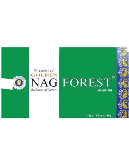 Photo de Boite d'encens 12 étuis de 15 grammes GOLDEN NAG FOREST - encens.business - Boutique ésotérique en ligne - vente de Boite d'e