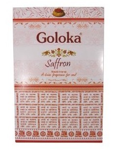 Photo de Boite d'encens 12 étuis de 15 grammes GOLOKA SAFFRAN - encens.business - Boutique ésotérique en ligne - vente de Boite d'ence