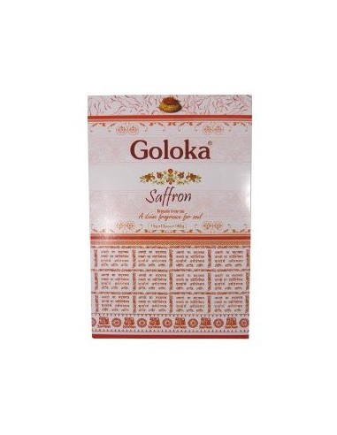 Photo de Boite d'encens 12 étuis de 15 grammes GOLOKA SAFFRAN - encens.business - Boutique ésotérique en ligne - vente de Boite d'ence