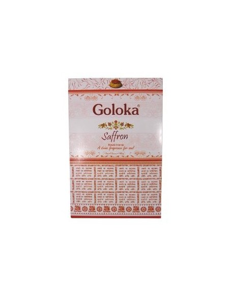 Photo de Boite d'encens 12 étuis de 15 grammes GOLOKA SAFFRAN - encens.business - Boutique ésotérique en ligne - vente de Boite d'ence