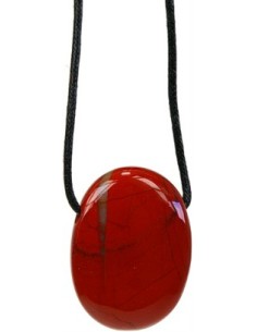 Photo de Pendentif percé en jaspe rouge - encens.business - Boutique ésotérique en ligne - vente de Pendentif percé en jaspe rouge