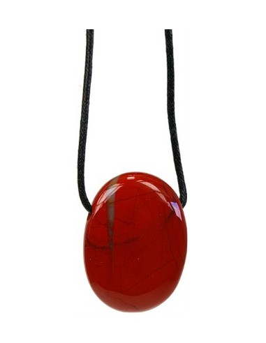 Photo de Pendentif percé en jaspe rouge - encens.business - Boutique ésotérique en ligne - vente de Pendentif percé en jaspe rouge