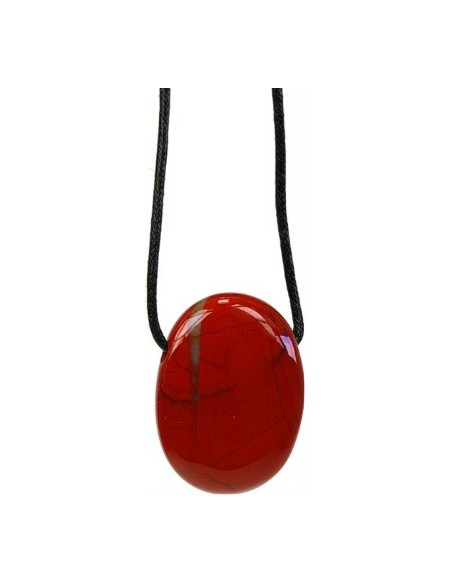 Photo de Pendentif percé en jaspe rouge - encens.business - Boutique ésotérique en ligne - vente de Pendentif percé en jaspe rouge