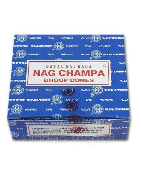 Photo de Encens Satya Nag champa en cône - encens.business - Boutique ésotérique en ligne - vente de Encens Satya Nag champa en cône