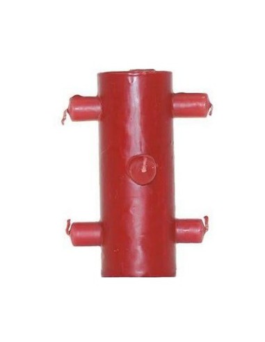 Photo de Bougie des 7 mèches rouge - encens.business - Boutique ésotérique en ligne - vente de Bougie des 7 mèches rouge