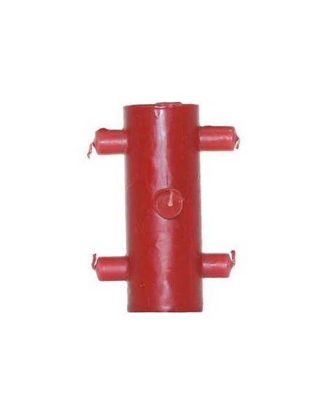 Photo de Bougie des 7 mèches rouge - encens.business - Boutique ésotérique en ligne - vente de Bougie des 7 mèches rouge