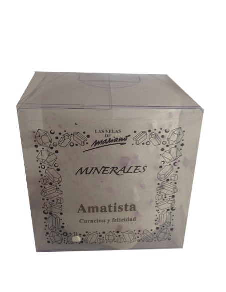 Photo de Bougie minérale à l'améthyste - encens.business - Boutique ésotérique en ligne - vente de Bougie minérale à l'améthyste