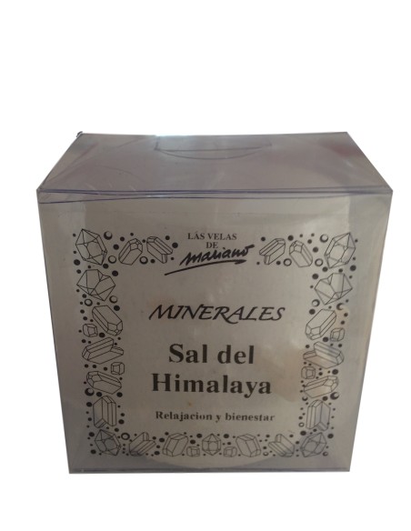 Photo de Bougie minérale au sel rose de l'himalaya - encens.business - Boutique ésotérique en ligne - vente de Bougie minérale au sel 