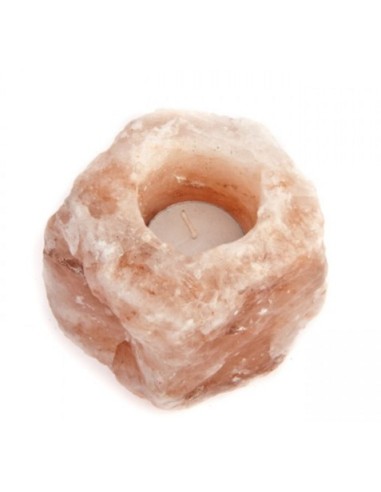 Photo de bougeoir en sel rose de l'himalaya - encens.business - Boutique ésotérique en ligne - vente de bougeoir en sel rose de l'hima
