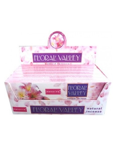 Photo de Boite d'encens 12 étuis de 15 grammes NANDITA  floral valley - encens.business - Boutique ésotérique en ligne - vente de Boit