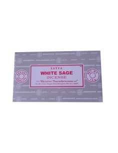 Photo de Boite d'encens 12 étuis de 15 grammes SATYA WHITE SAGE - encens.business - Boutique ésotérique en ligne - vente de Boite d'en