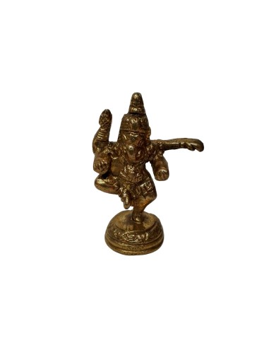 Photo de Statuette Ganesh doré en laiton - encens.business - Boutique ésotérique en ligne - vente de Statuette Ganesh doré en laiton