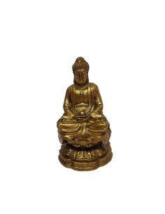 Photo de Statuette Bouddha doré en résine - encens.business - Boutique ésotérique en ligne - vente de Statuette Bouddha doré en résine