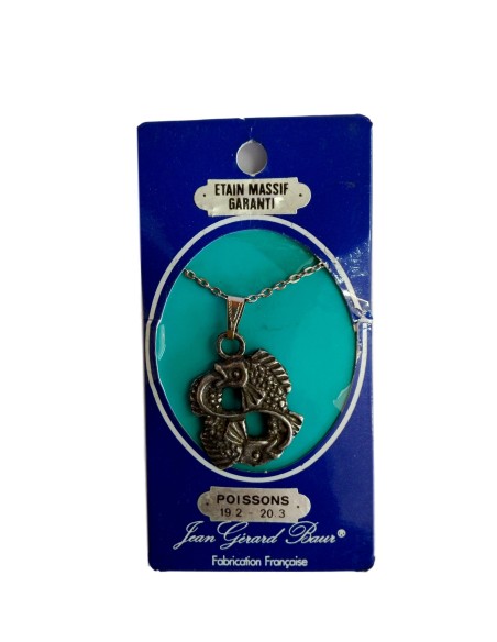 Photo de Pendentif signe zodiac Poisson - encens.business - Boutique ésotérique en ligne - vente de Pendentif signe zodiac Poisson