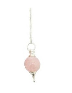 Photo de Pendule sphéroton quartz rose - encens.business - Boutique ésotérique en ligne - vente de Pendule sphéroton quartz rose