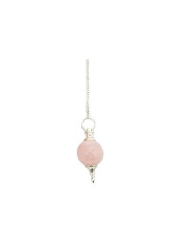 Photo de Pendule sphéroton quartz rose - encens.business - Boutique ésotérique en ligne - vente de Pendule sphéroton quartz rose