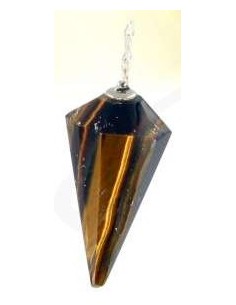 Photo de Pendule oeil de tigre faceté - encens.business - Boutique ésotérique en ligne - vente de Pendule oeil de tigre faceté