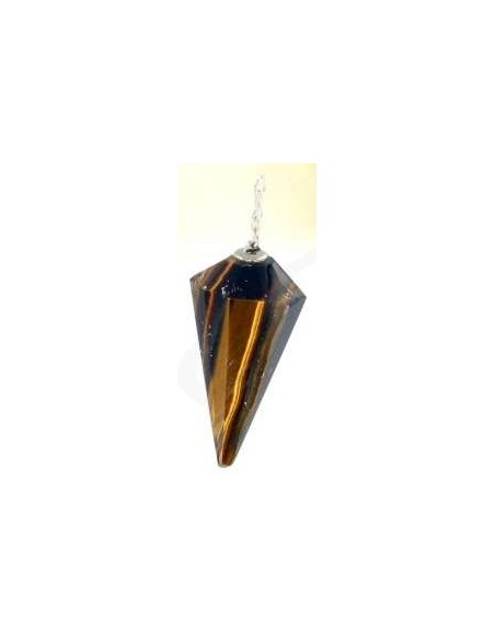 Photo de Pendule oeil de tigre faceté - encens.business - Boutique ésotérique en ligne - vente de Pendule oeil de tigre faceté
