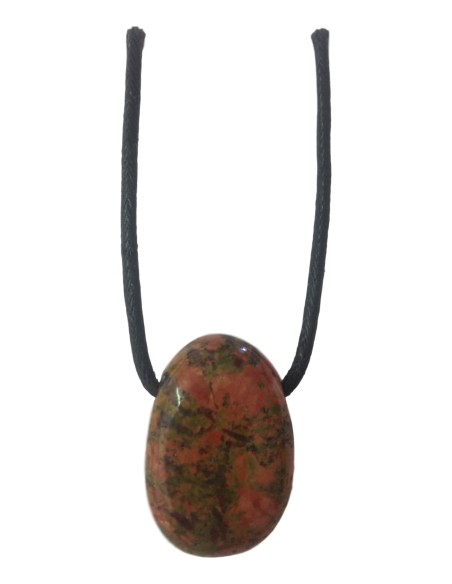 Photo de Pendentif percé en unakite - encens.business - Boutique ésotérique en ligne - vente de Pendentif percé en unakite