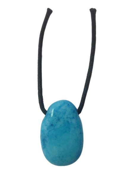 Photo de Pendentif percé en howlite turquoise - encens.business - Boutique ésotérique en ligne - vente de Pendentif percé en howlite t