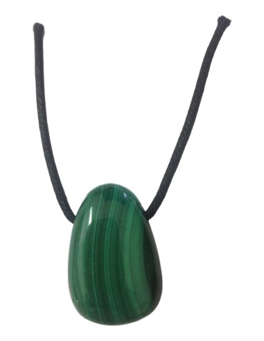 Photo de Pendentif percé en malachite - encens.business - Boutique ésotérique en ligne - vente de Pendentif percé en malachite