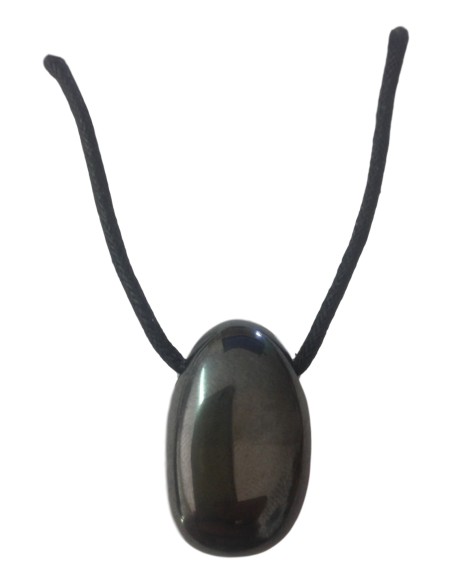 Photo de Pendentif percé en hématite - encens.business - Boutique ésotérique en ligne - vente de Pendentif percé en hématite