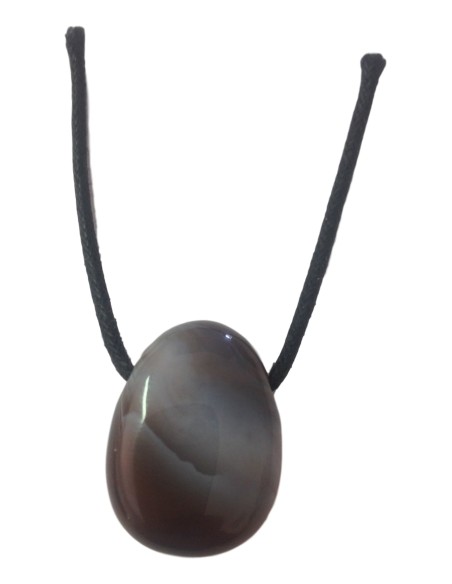 Photo de Pendentif percé en agate botswana - encens.business - Boutique ésotérique en ligne - vente de Pendentif percé en agate botswa