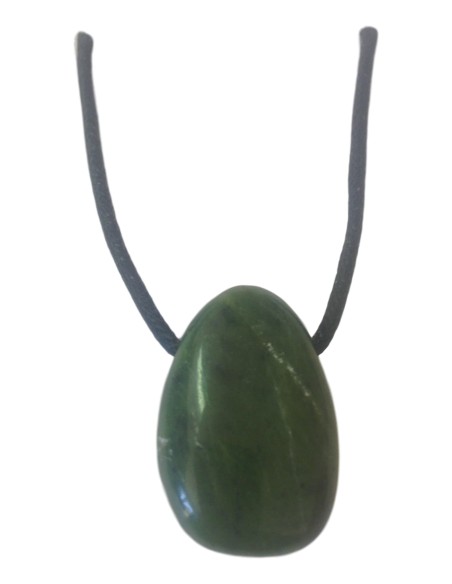 Photo de Pendentif percé en jade nephrite - encens.business - Boutique ésotérique en ligne - vente de Pendentif percé en jade nephrite