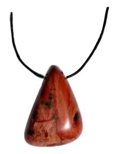 Photo de Pendentif triface percé en Jaspe - encens.business - Boutique ésotérique en ligne - vente de Pendentif triface percé en Jaspe