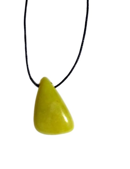 Photo de Pendentif triface percé en Jade - encens.business - Boutique ésotérique en ligne - vente de Pendentif triface percé en Jade