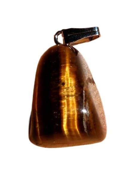 Photo de Pendentif triface bélière en Oeil de tigre - encens.business - Boutique ésotérique en ligne - vente de Pendentif triface béli