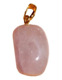 Photo de Pendentif forme libre belière en Quartz rose - encens.business - Boutique ésotérique en ligne - vente de Pendentif forme libr